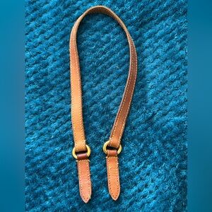 Authentic Louis Vuitton Vintage Vachetta Single Strap with d-rings and chapes